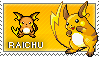 Raichu Stamp by Kibichu