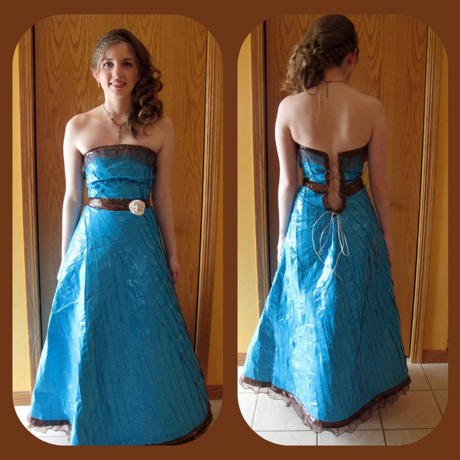 Duct tape prom dress by nalic on DeviantArt