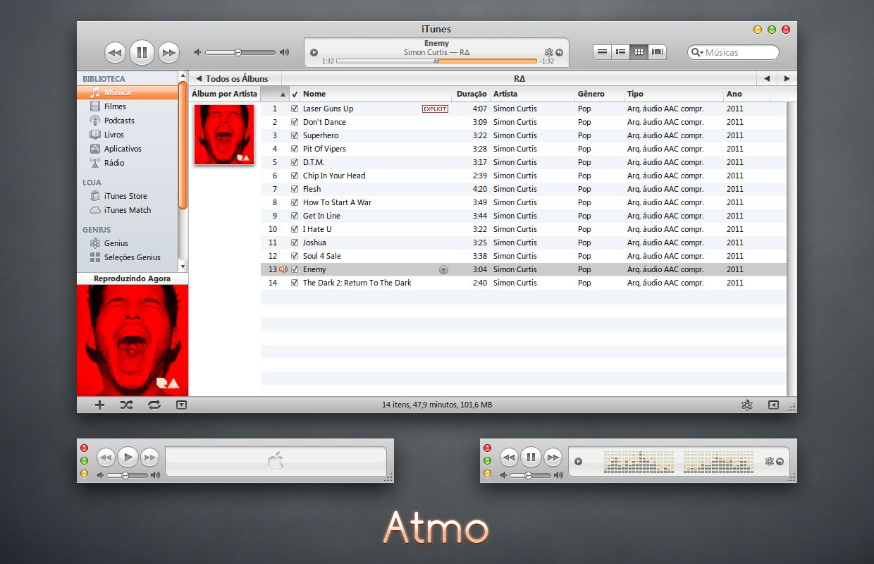 Atmo iTunes 10 for Windows by 1davi on deviantART