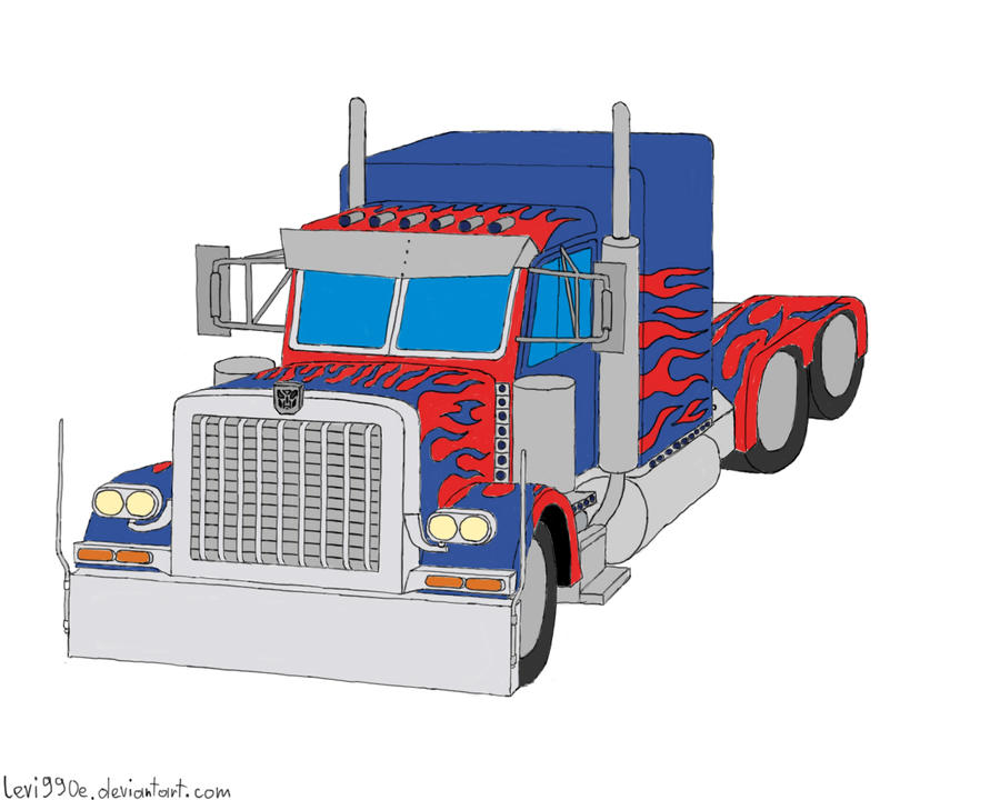 Optimus Prime truck by Levi990e on DeviantArt