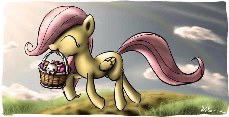 easter_with__fluttershy_by_neko_me-d5zyl