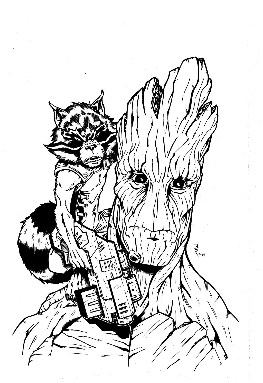 10+ Rocket And Groot Coloring Pages Gif - Coloring Pages for Kids