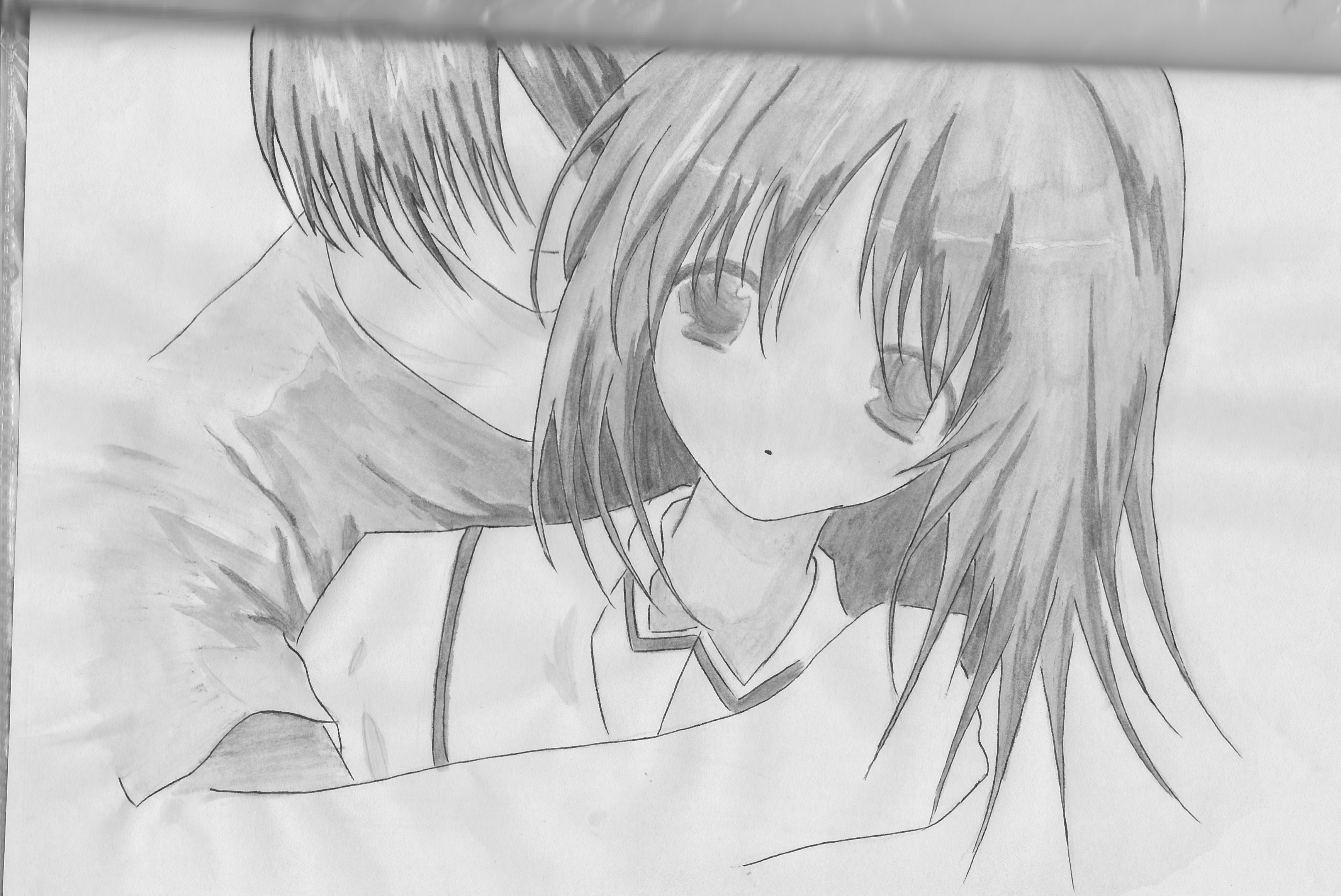 Anime Boy And Girl Hugging Drawing Boy Hugging Anime Sketch 8 Honey