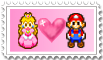 MarioXPeach Stamp. by pinkprincess-peach