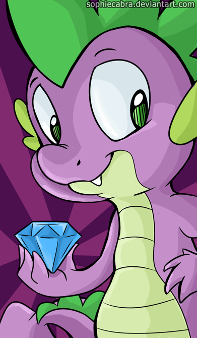 mlp_portrait_series___spike_by_sophiecab