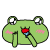Froggy Emoji 15 (Cute Blush Frog) [V1]