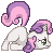 Sweetie Belle Scooting Avatar Icon by Shattered-Earth