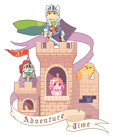 Pixel Adventure Time by DAV-19
