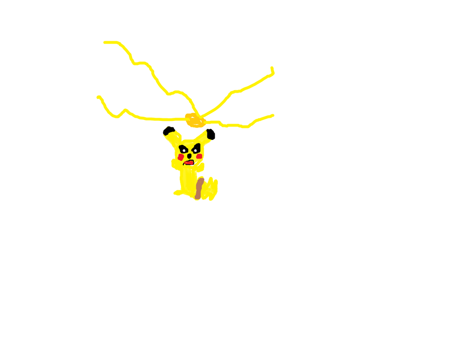 Pikachu uses ThunderShock by DevinWarriors