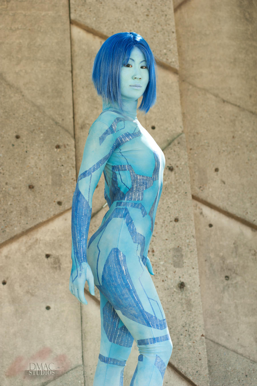 body Cortana paint cosplay