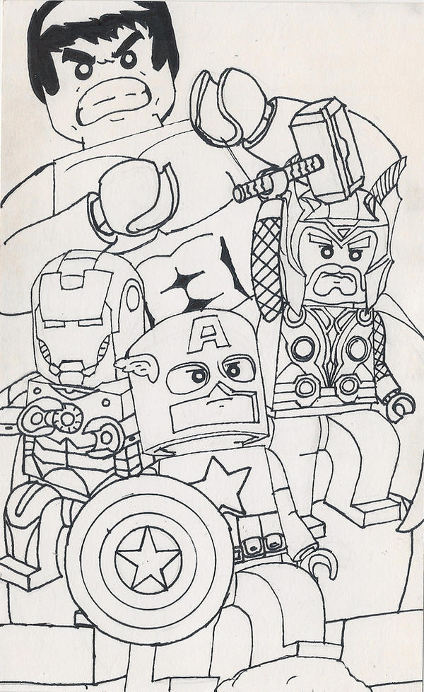 lego coloring pages avengers - photo #6