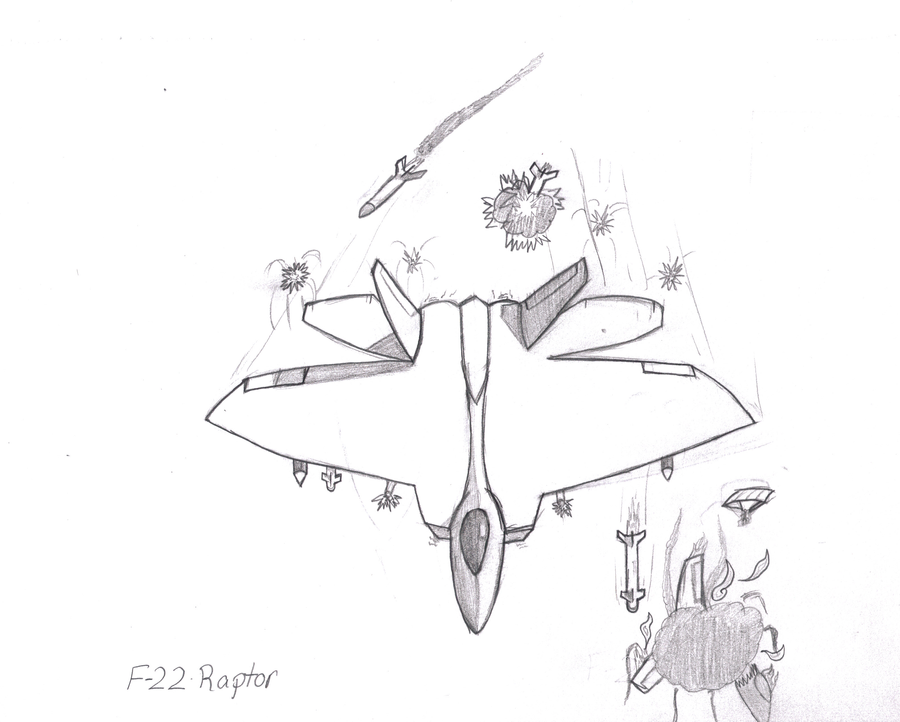 f 22 raptor coloring pages - photo #43