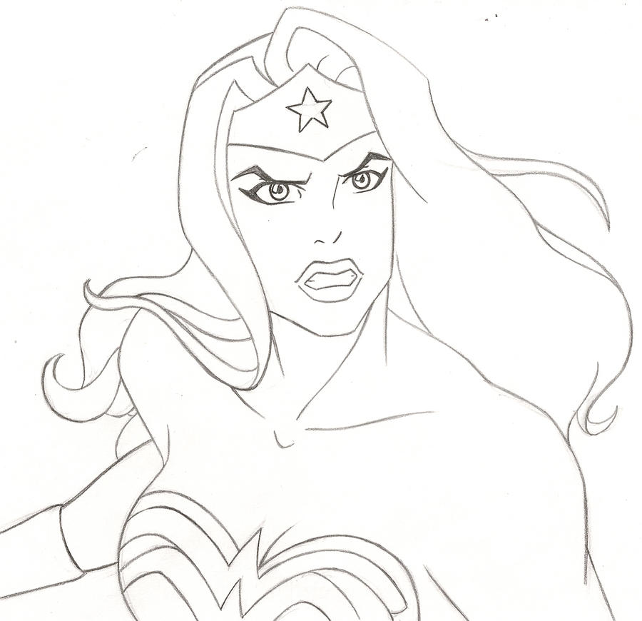 Superman Batman Apocalypse Wonder Woman Drawing Sketch ...