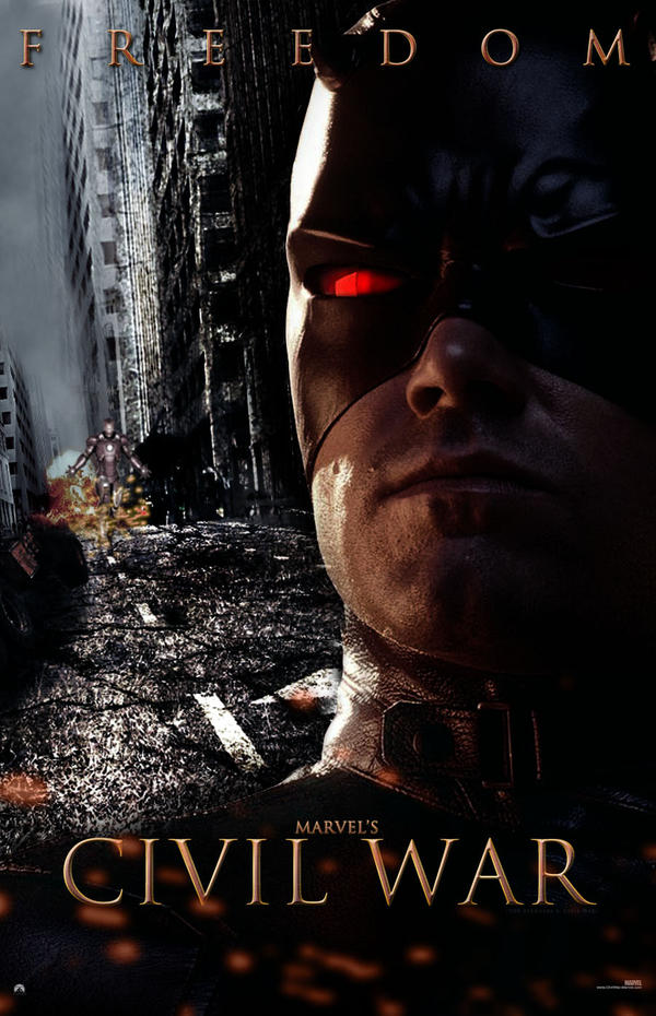 Marvel's Civil War Daredevil Freedom Poster by Enoch16 on DeviantArt