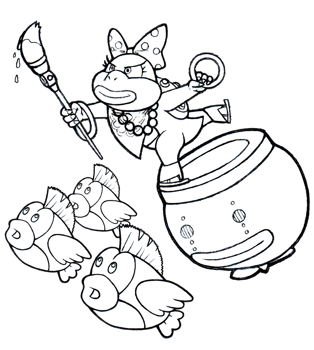 Koopa Clown Car Coloring Pages Coloring Pages